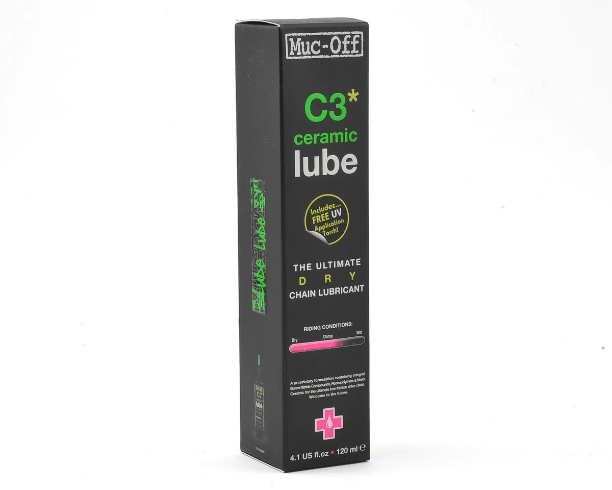 Muc-Off C3 Dry Ceramic Lube (Bottle & UV Flashlight) (120ml) - view 3